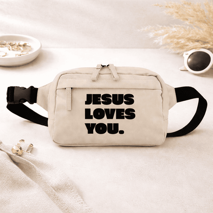 Jesus Loves You. - Premium Bauchtasche