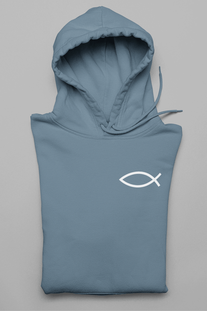 Eucharistischer Fisch Herren Hoodie