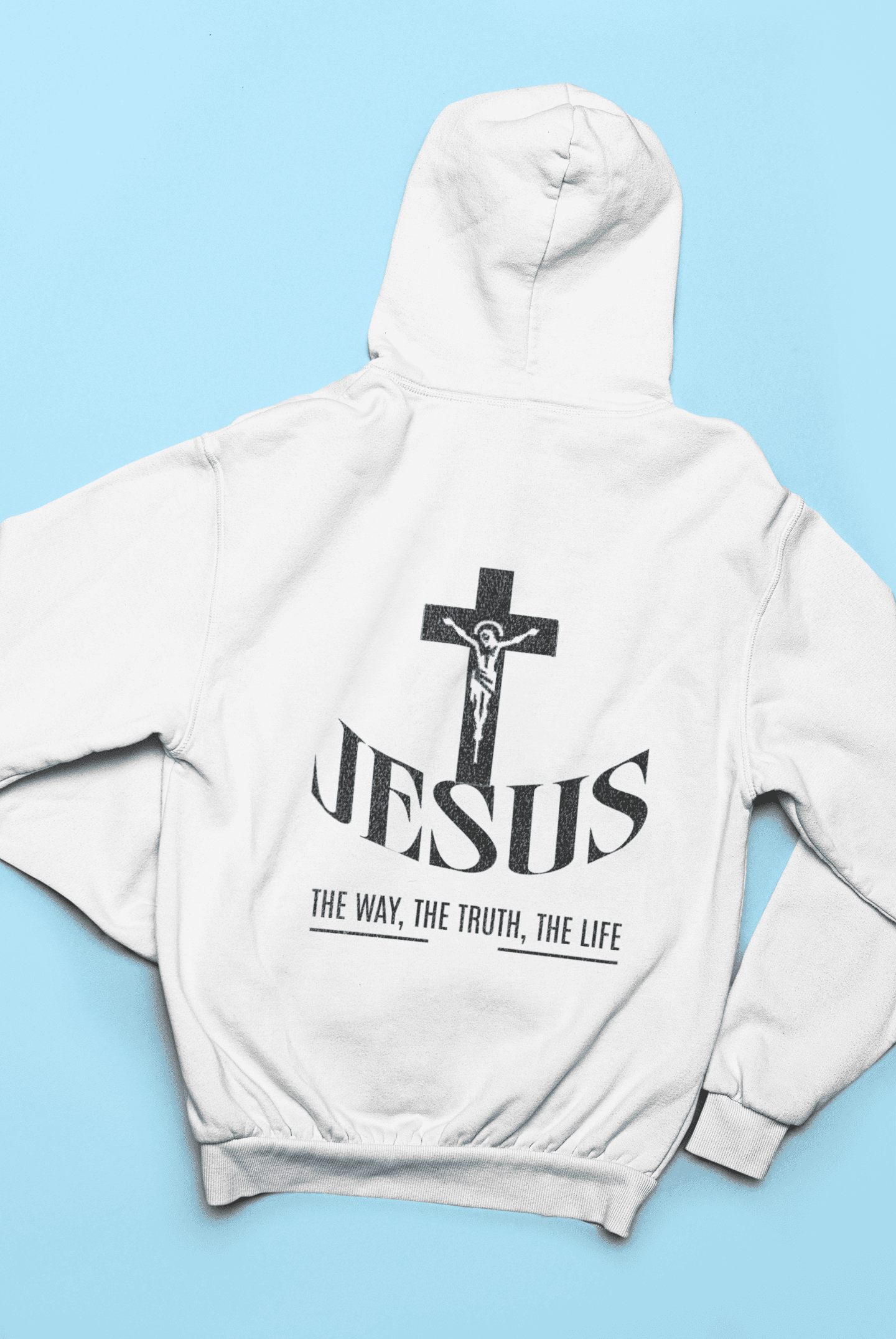 Jesus the way, the trust, the life  Backprint - Damen Hoodie