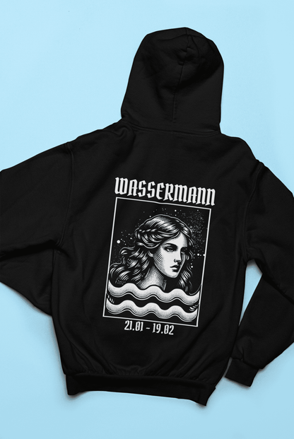 Sternzeichen Wassermann Backprint - Damen Hoodie