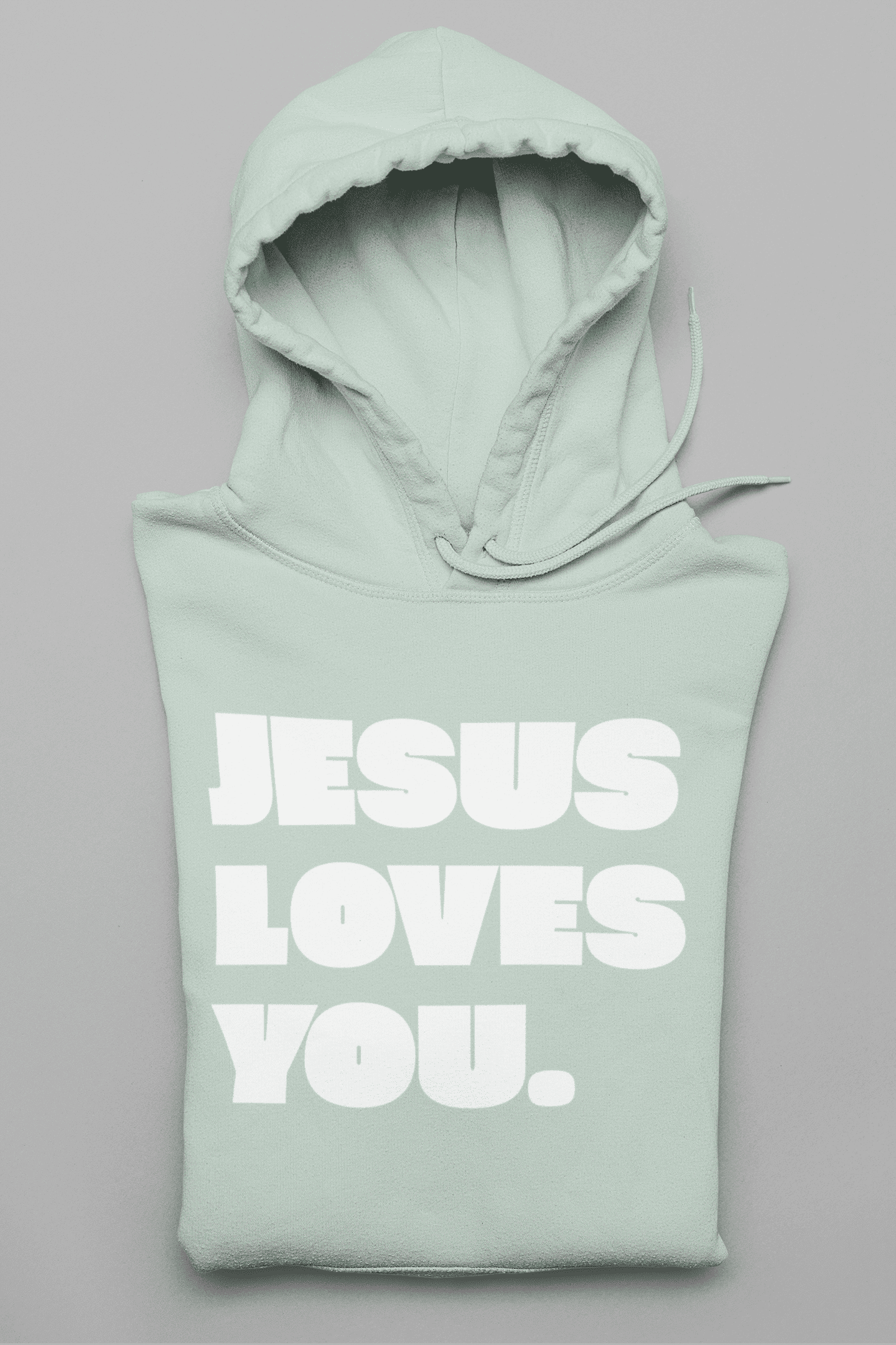 Jesus loves you.-Damen Hoodie