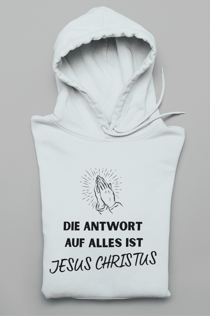 Die Antwort auf alles ist Jesus Damen Hoodie