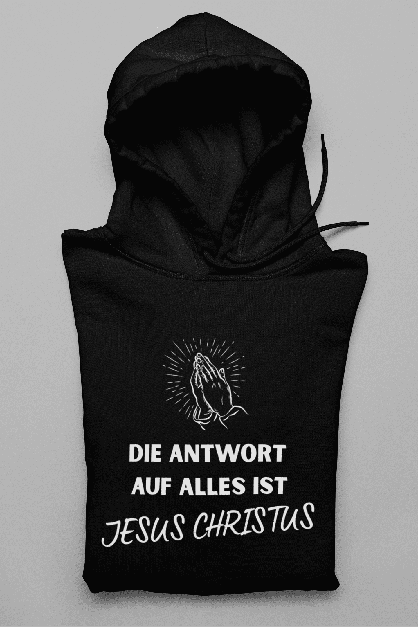 Die Antwort auf alles ist Jesus - Herren Hoodie