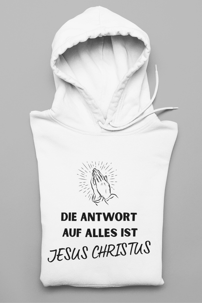 Die Antwort auf alles ist Jesus - Herren Hoodie