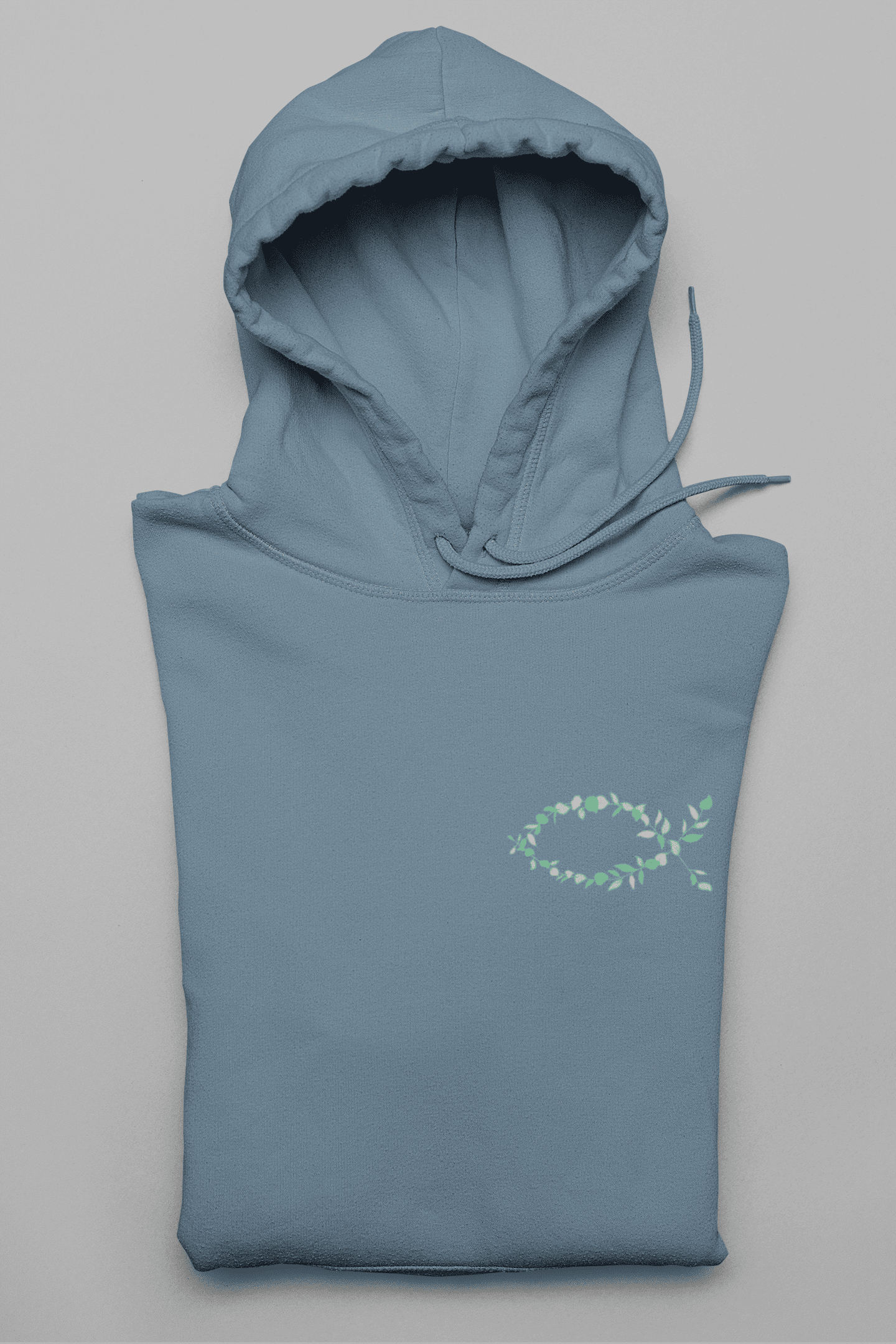 Eucharistischer Fisch Pflanzen -Herren Hoodie