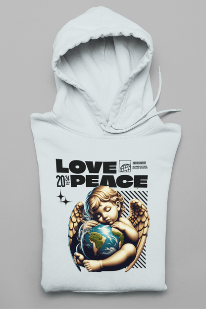 Peace & Love Damen Hoodie