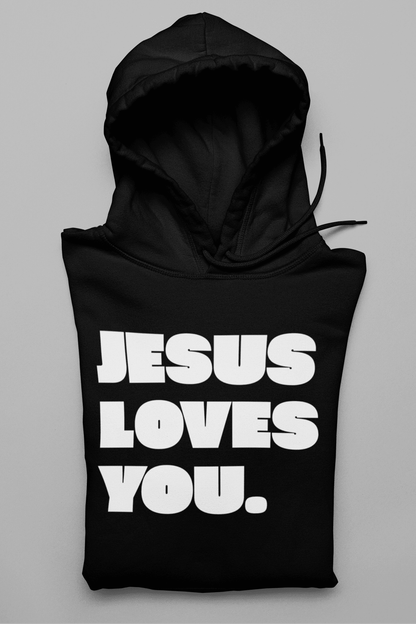 Jesus loves you.-Damen Hoodie