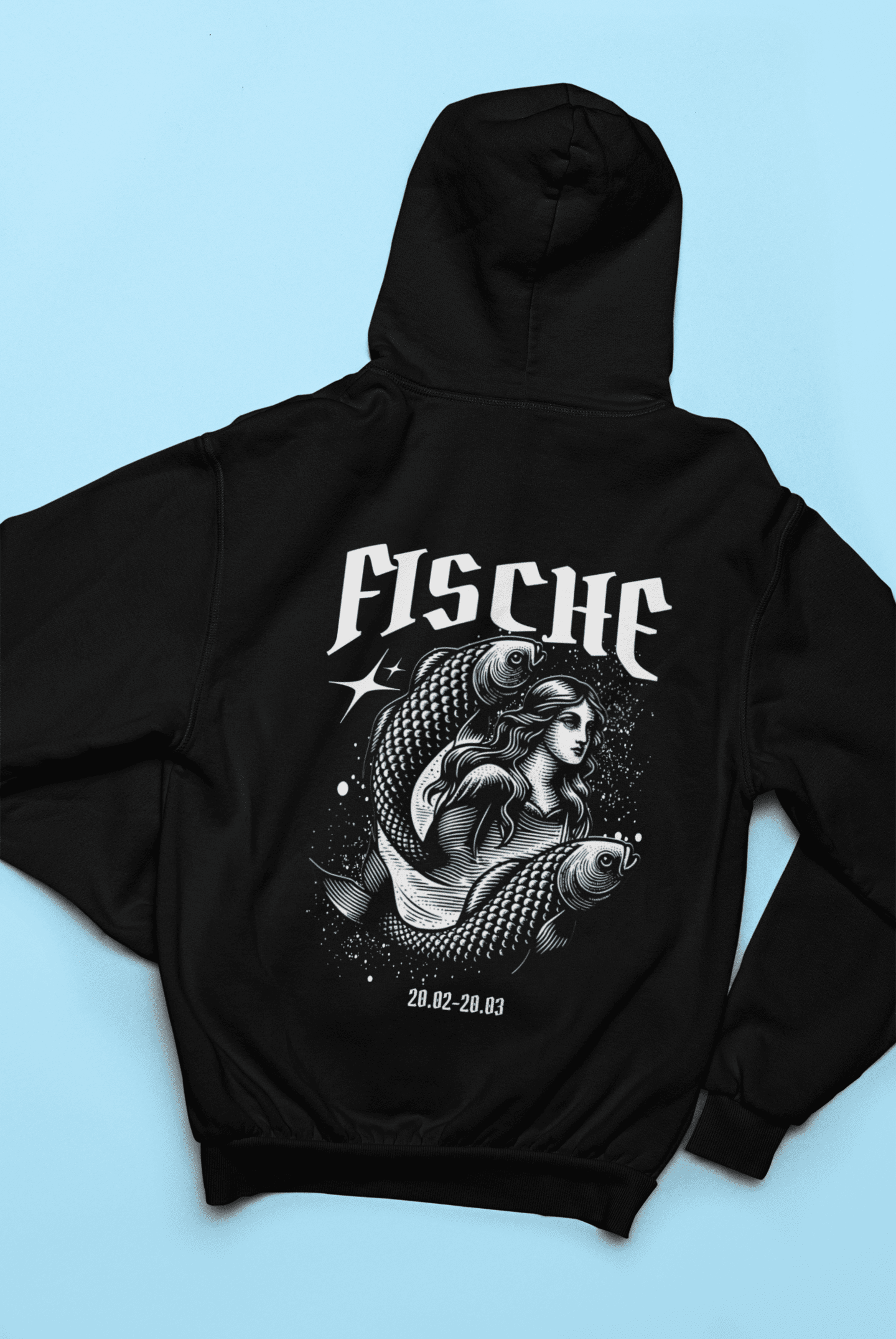 Sternzeichen Fische Backprint - Herren Hoodie
