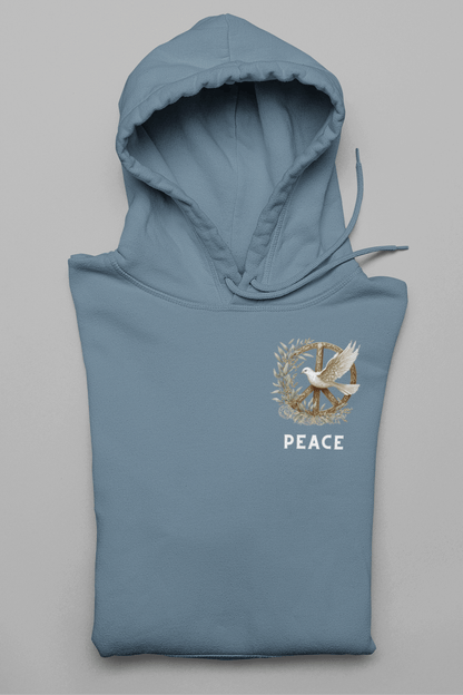 Peace Logo auf der Brust Herren Hoodie
