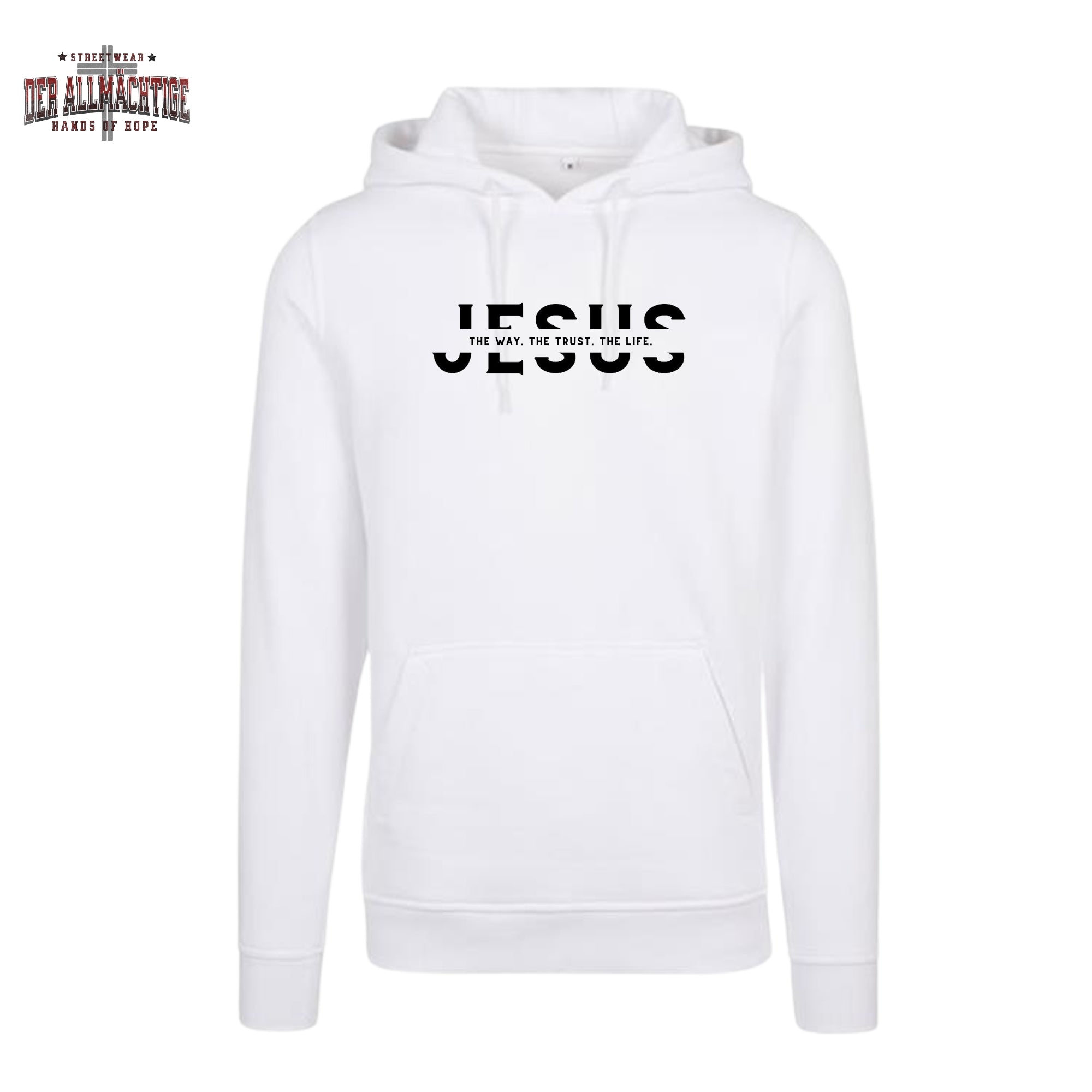 Jesus - they way. the trust. the life Damen Hoodie