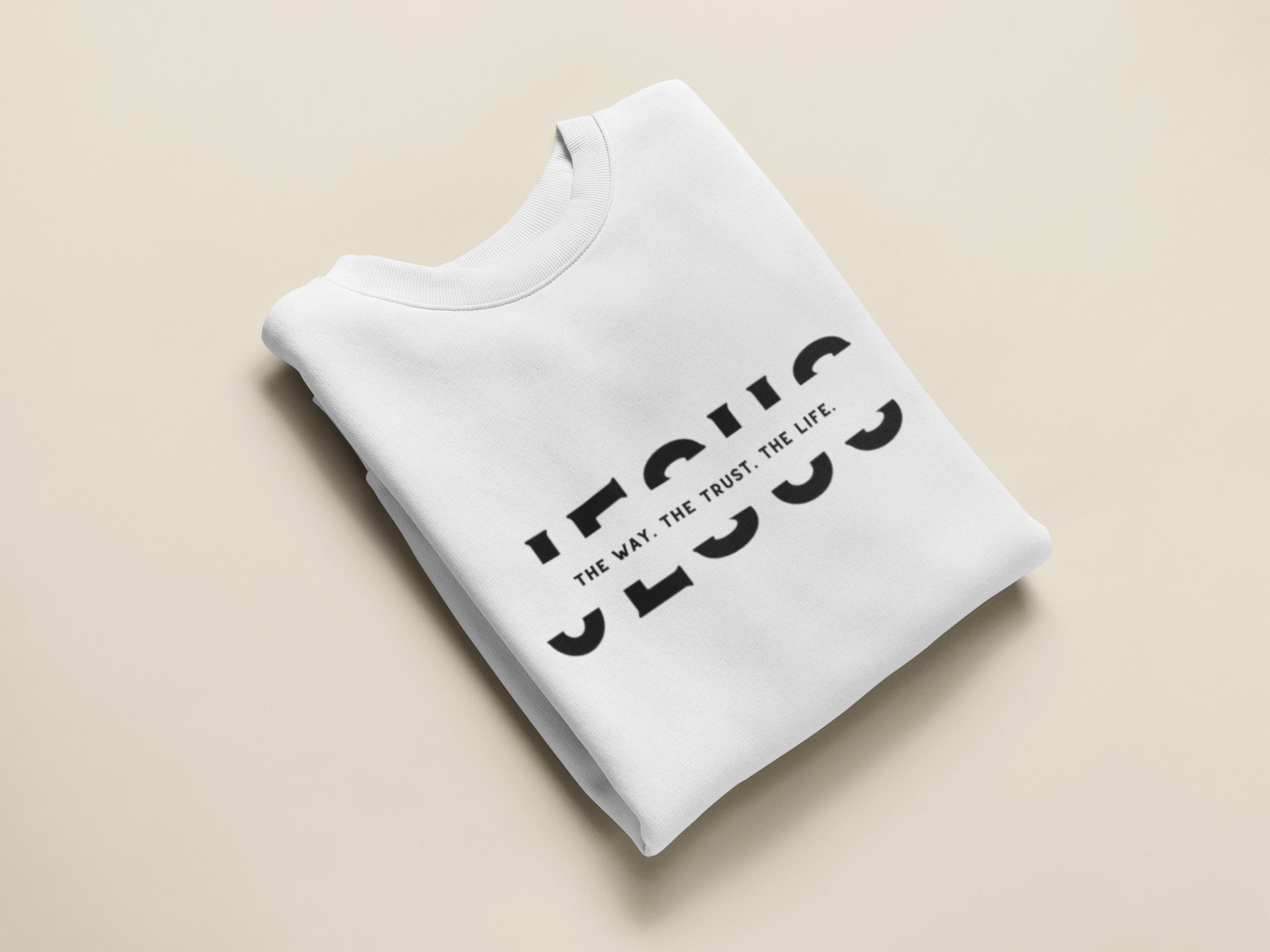 Jesus-the way. the trust. the life Herren Sweatshirt