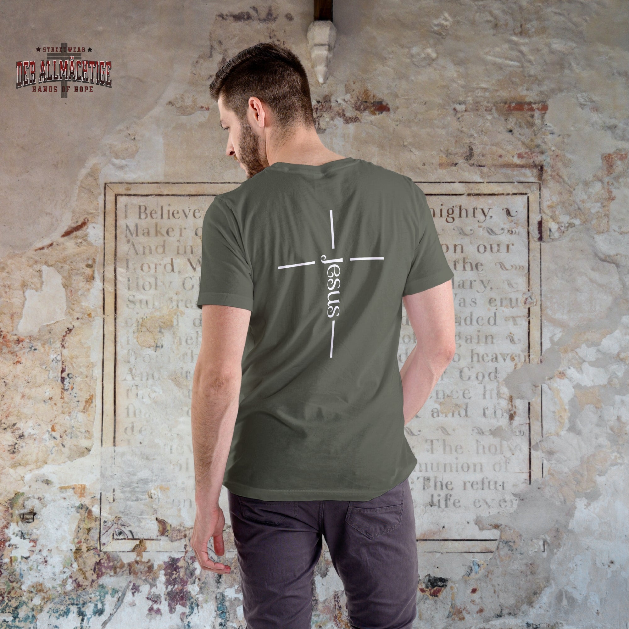 Jesus Kreuz Herren Premium Tshirt