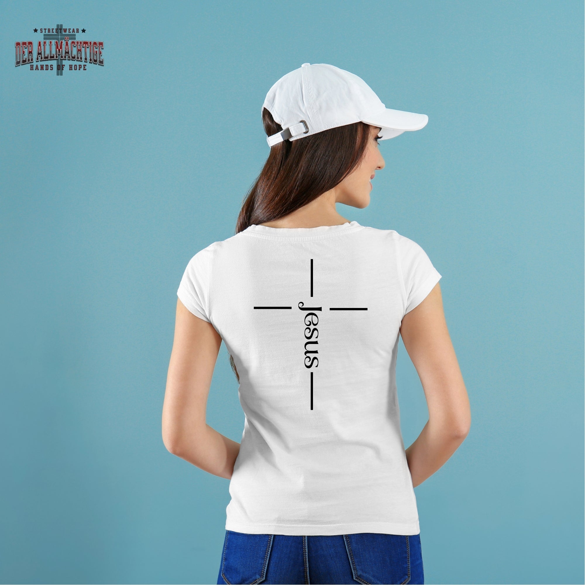 Jesus Kreuz  Damen Premium Tshirt