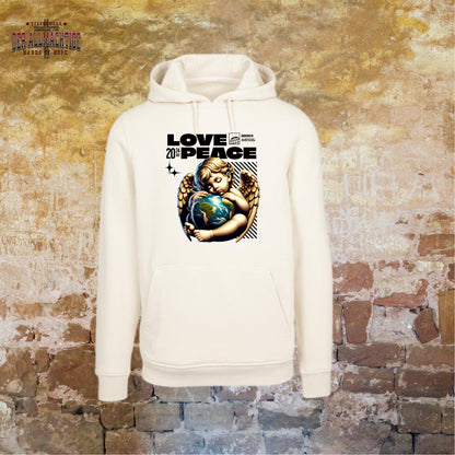 Peace & Love Herren Hoodie
