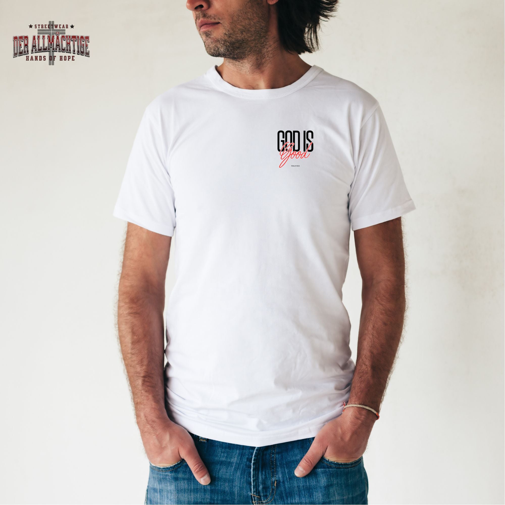 God is Good Herren Premium Tshirt