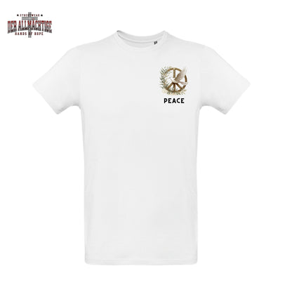 Peace Logo auf der Brust Herren Premium Tshirt