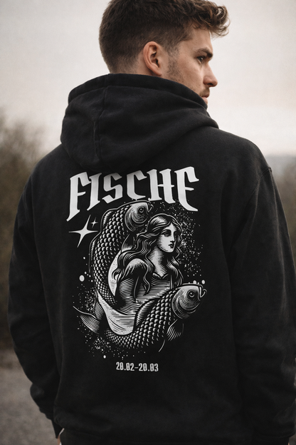 Sternzeichen Fische Backprint - Herren Hoodie