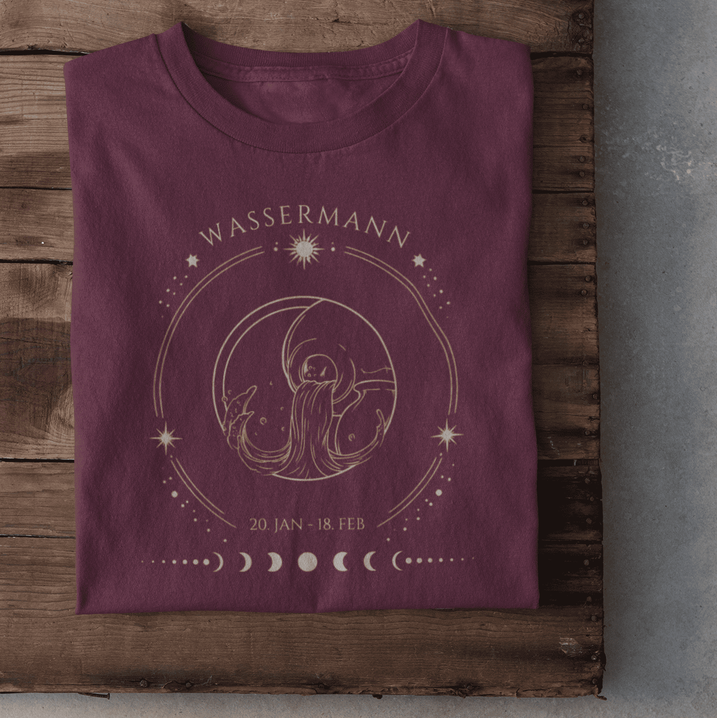 Sternzeichen Wassermann- Herren T-Shirt