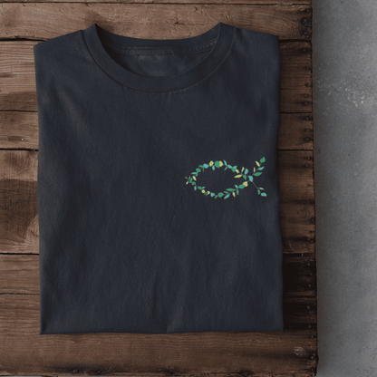 Eucharistischer Fisch Pflanzen -Damen Tshirt