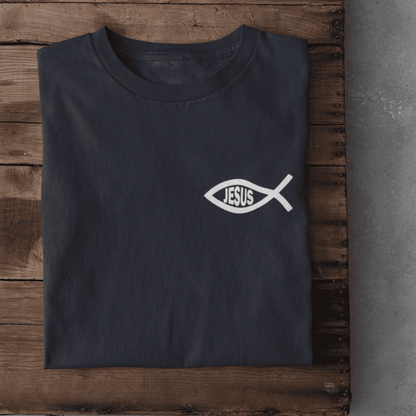 Eucharistischer Fisch mit Jesus - Damen Tshirt
