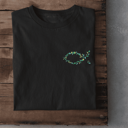 Eucharistischer Fisch Pflanzen -Damen Tshirt