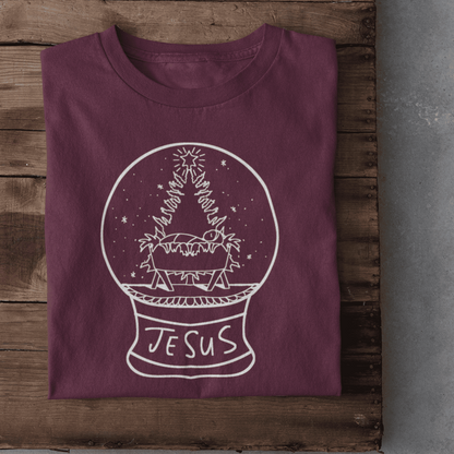 Schneekugel Damen Tshirt