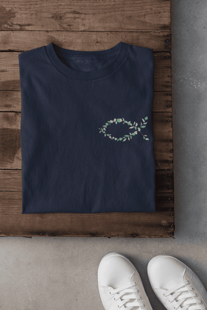 Eucharistischer Fisch Pflanzen -Damen Tshirt