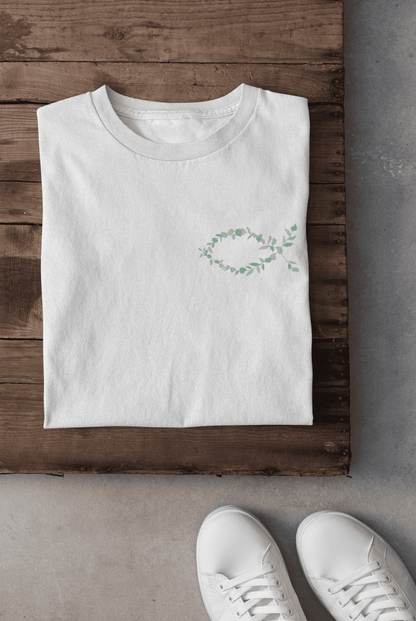 Eucharistischer Fisch Pflanzen -Damen Tshirt