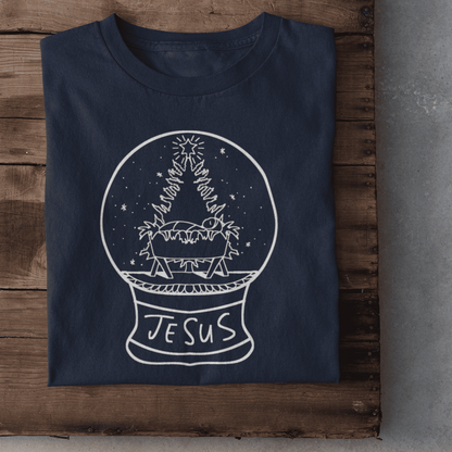 Schneekugel Damen Tshirt