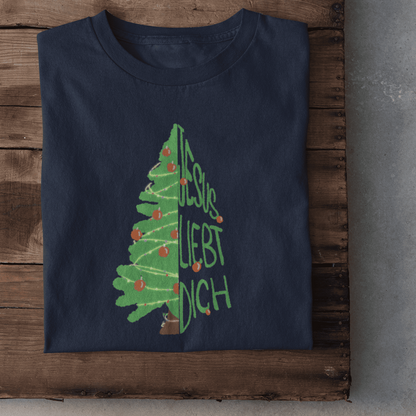 Jesus Weihnachtsbaum Damen Tshirt