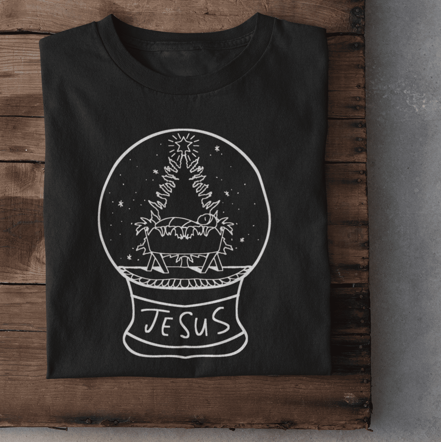 Schneekugel Damen Tshirt