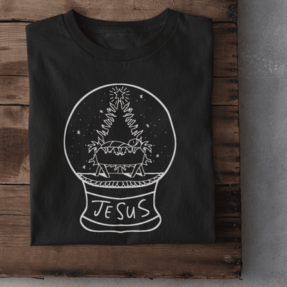 Schneekugel Damen Tshirt