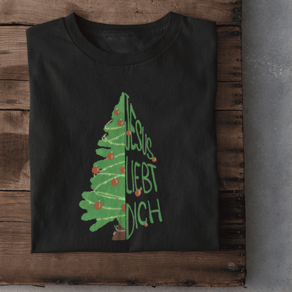 Jesus Weihnachtsbaum Damen Tshirt