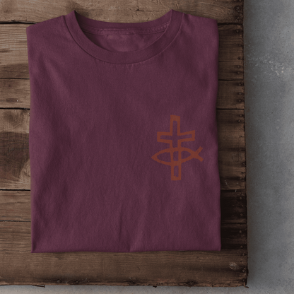 Eucharistischer Fisch mit Kreuz - Damen T-Shirt