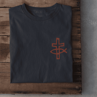 Eucharistischer Fisch mit Kreuz - Damen T-Shirt