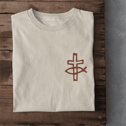 Eucharistischer Fisch mit Kreuz - Damen T-Shirt