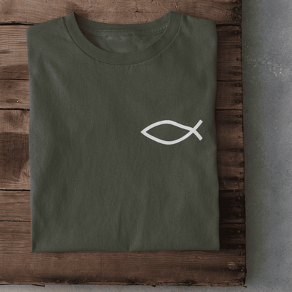Eucharistischer Fisch Herren Tshirt