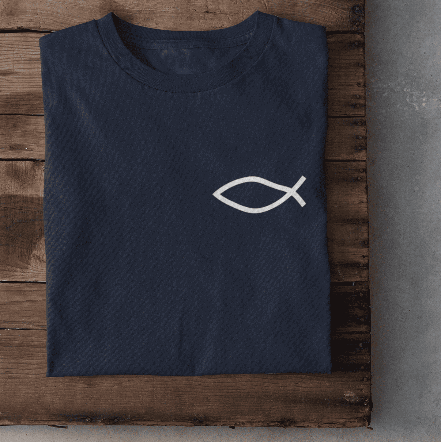 Eucharistischer Fisch Herren Tshirt