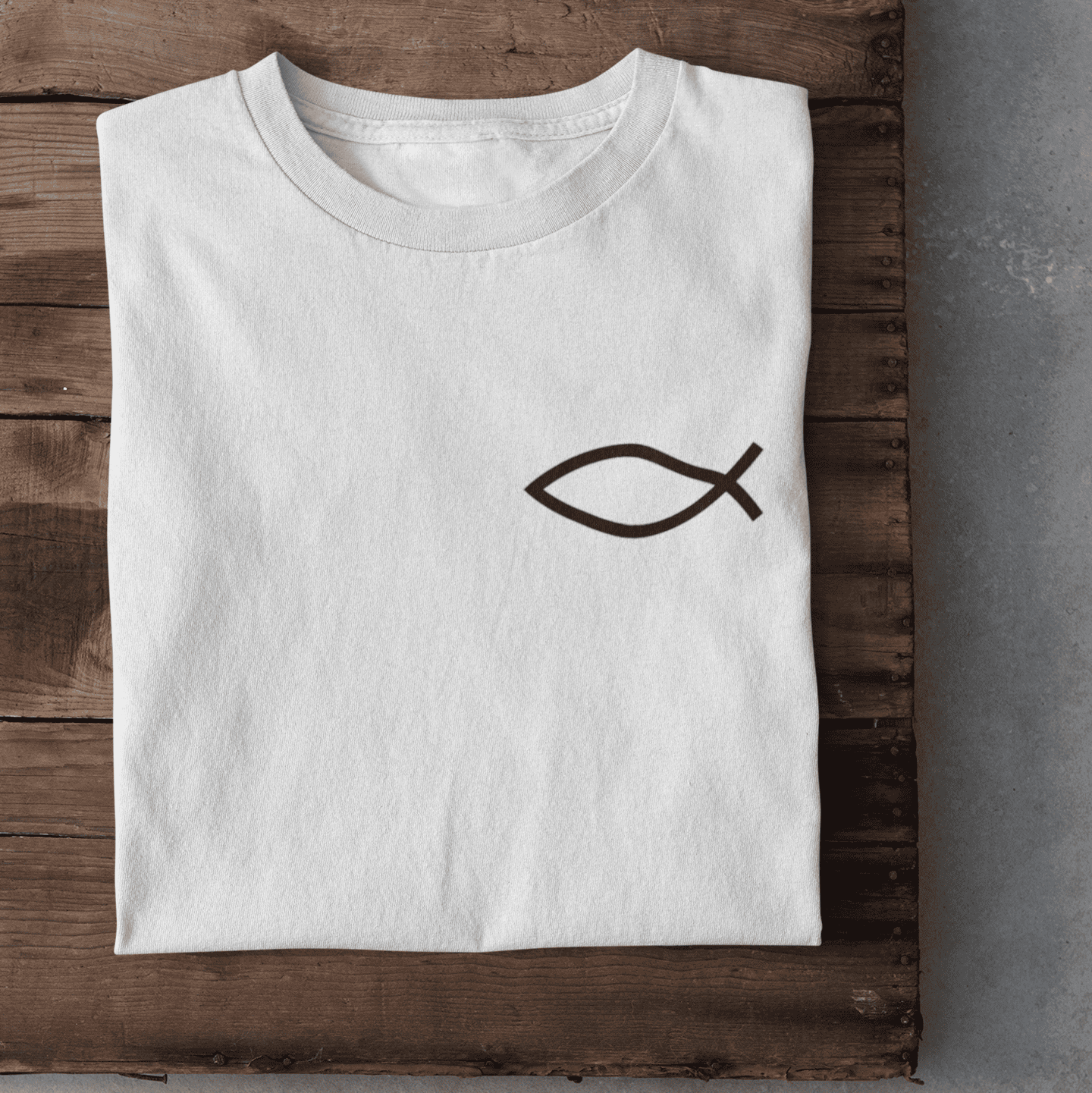 Eucharistischer Fisch Herren Tshirt