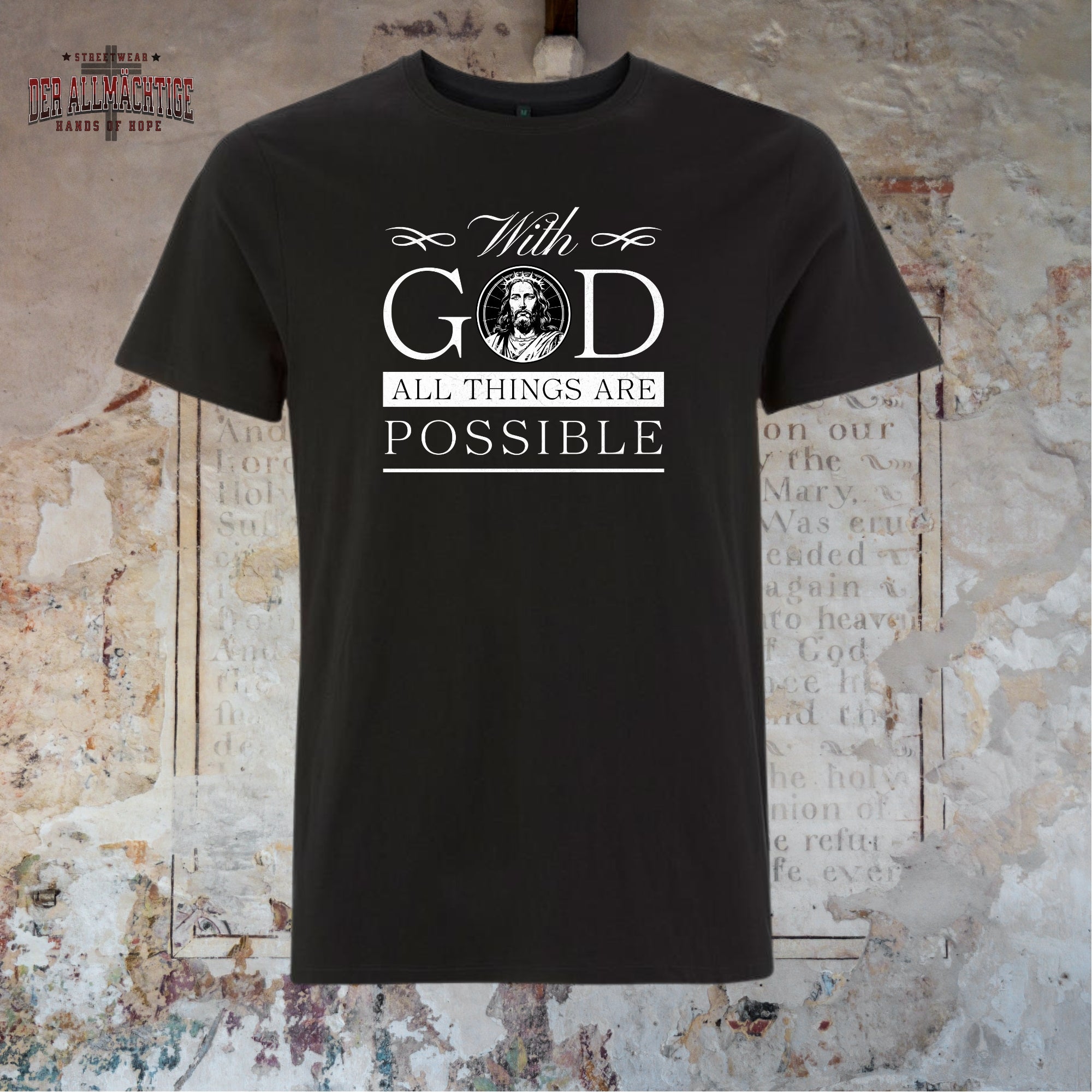 With God all Things are possible Herren Premium Tshirt
