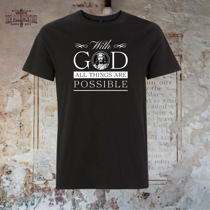 With God all Things are possible Herren Premium Tshirt