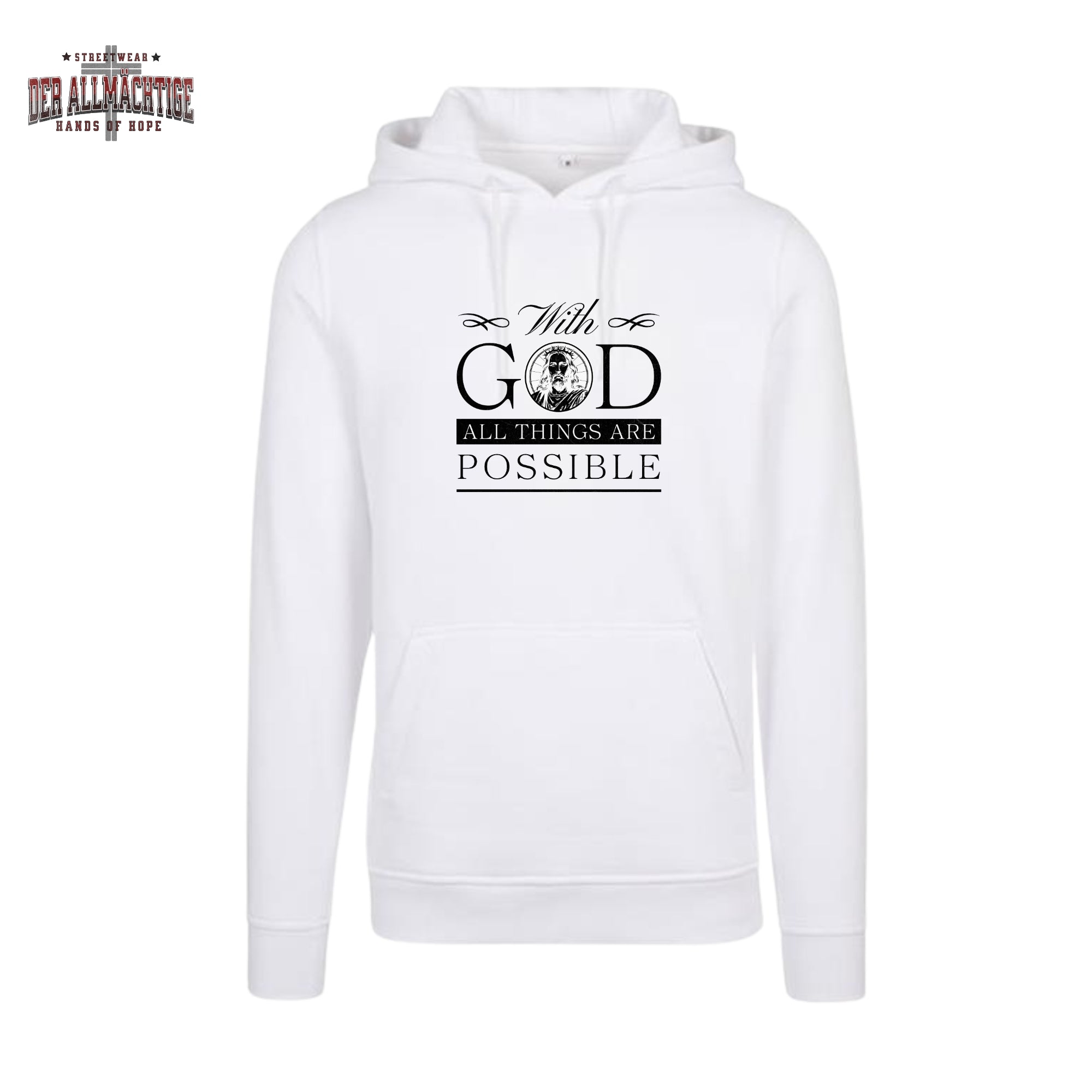 With God all Things are possible Damen Hoodie