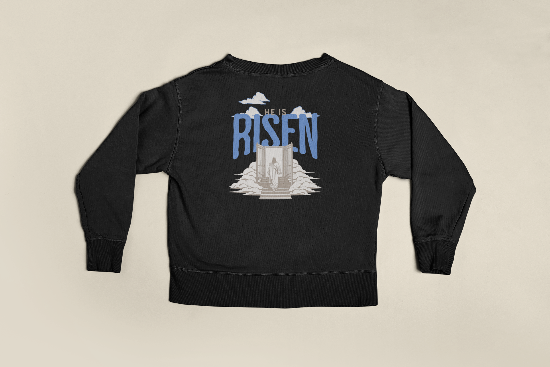 Christliches Damen Sweatshirt – He is Risen - Christliches Statement