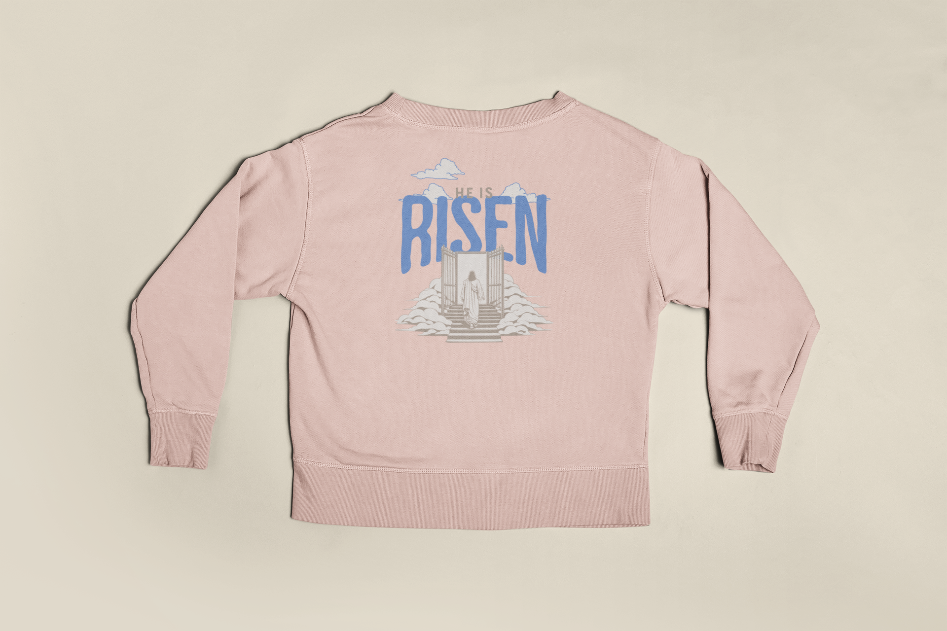 Christliches Damen Sweatshirt – He is Risen - Christliches Statement