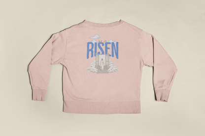 Christliches Damen Sweatshirt – He is Risen - Christliches Statement