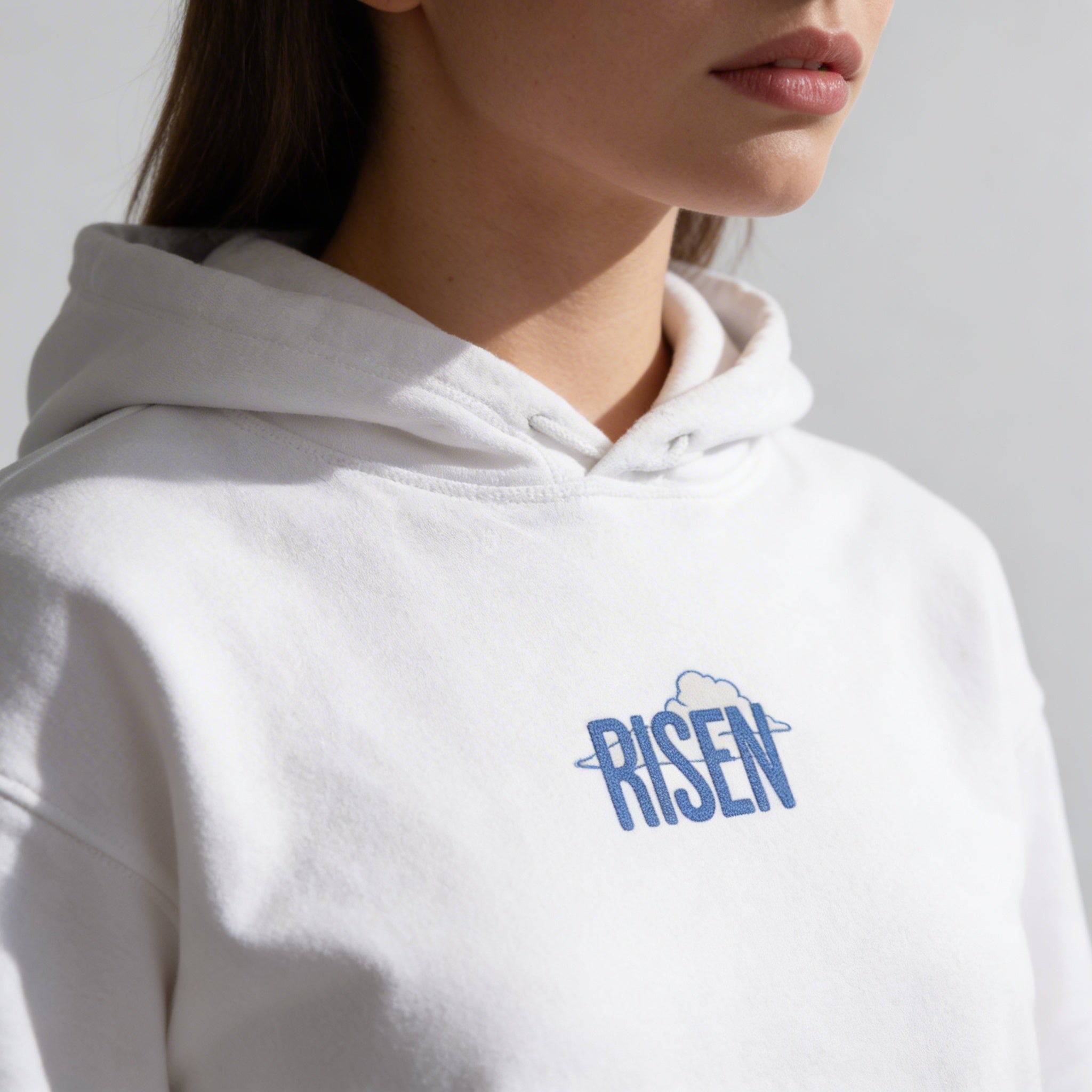 Christlicher Damen Hoodie He ist Risen | Christian Streetwear