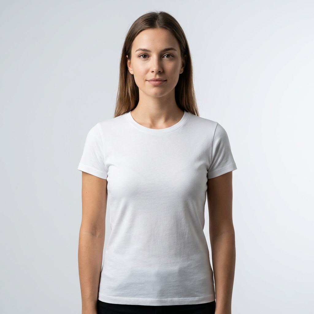 Basic Damen T-Shirt – Premium Baumwolle | Perfekt für Bügelbilder