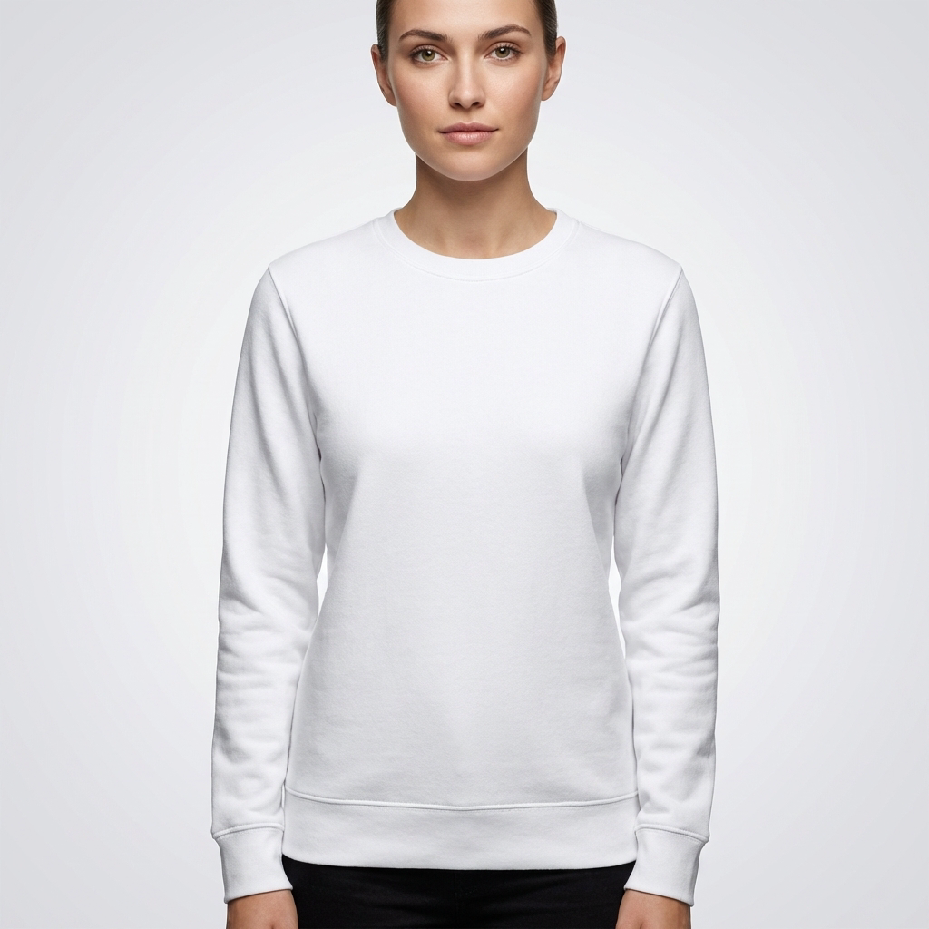 Basic Damen Sweatshirt  | Perfekt für Bügelbilder
