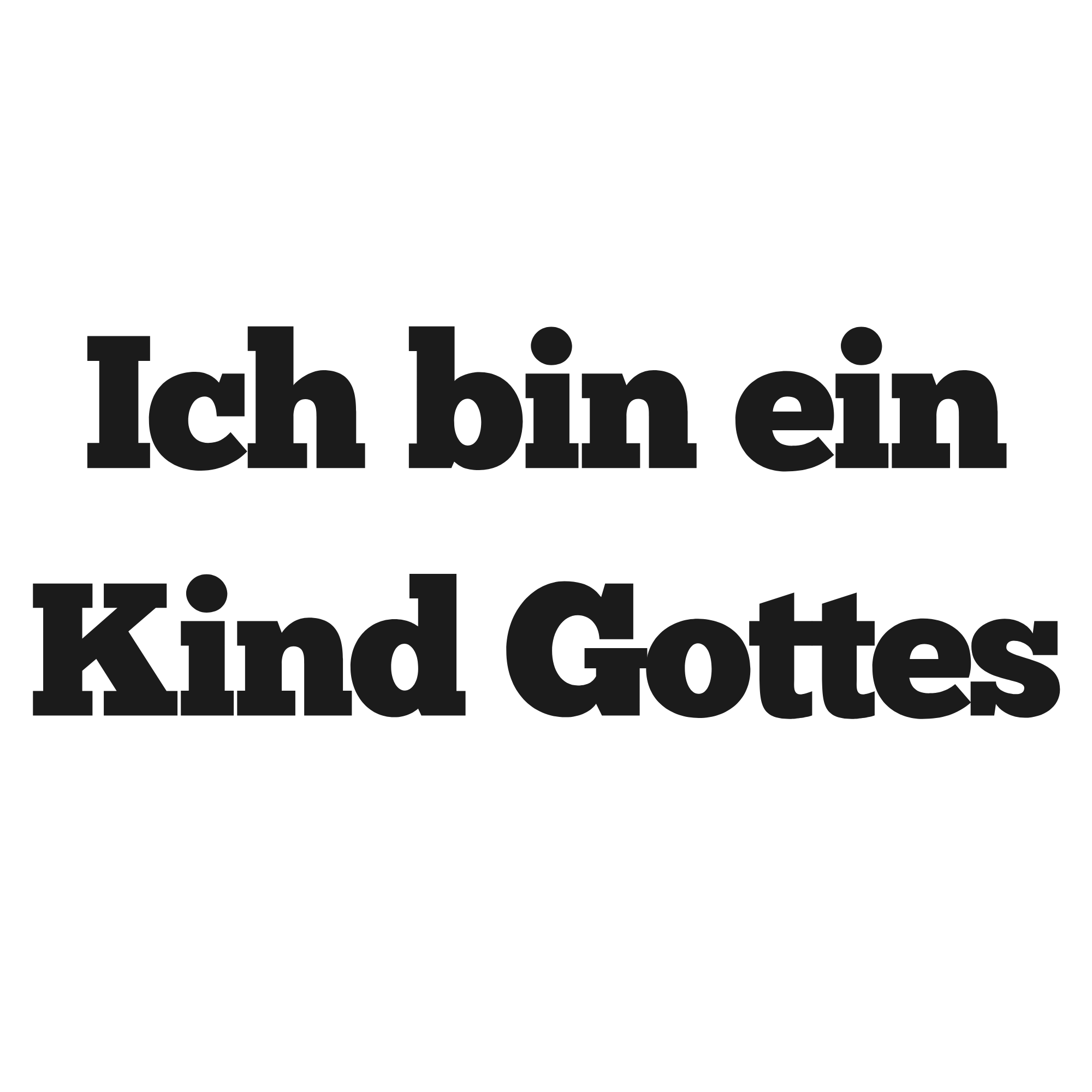 Ich bin ein Kind Gottes Damen Tshirt