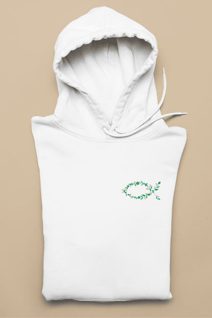Eucharistischer Fisch Pflanzen -Damen Hoodie